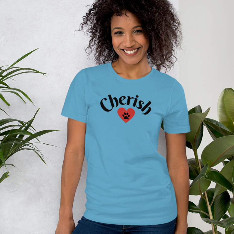 Cherish w/ Heart T-Shirts - Light