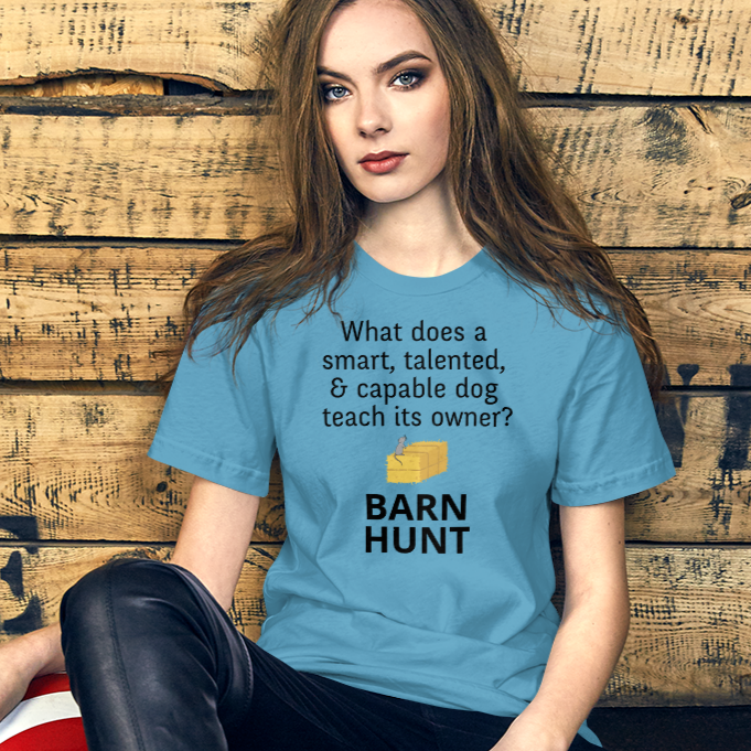Dog Teaches Barn Hunt T-Shirt - Light