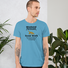 Load image into Gallery viewer, Scent Work Weekend Forecast T-Shirts - Light
