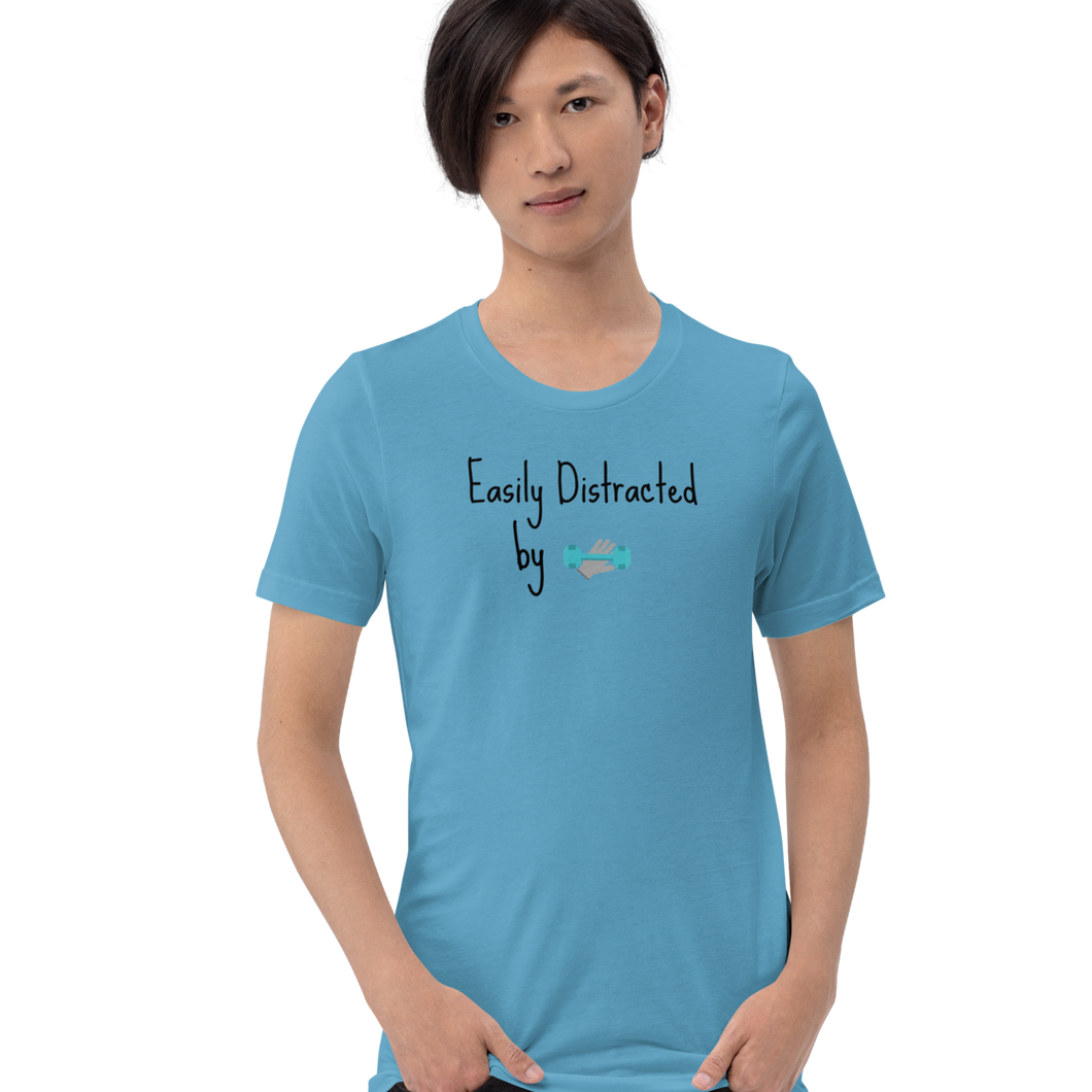 Easily Distracted by Dog Obedience T-Shirts - Light