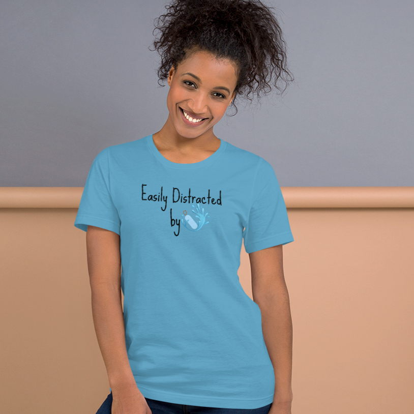 Easily Distracted by Dock Diving T-Shirts - Light