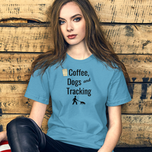 Load image into Gallery viewer, Coffee, Dogs &amp; Tracking T-Shirts - Light
