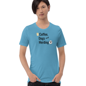 Coffee, Dogs & Sheep Herding T-Shirts - Light