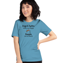 Load image into Gallery viewer, Dogs &amp; Agility Make Me Happy T-Shirts - Light
