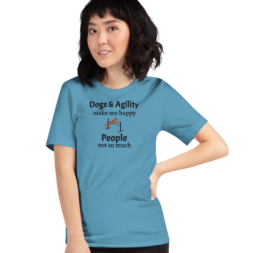 Dogs & Agility Make Me Happy T-Shirts - Light