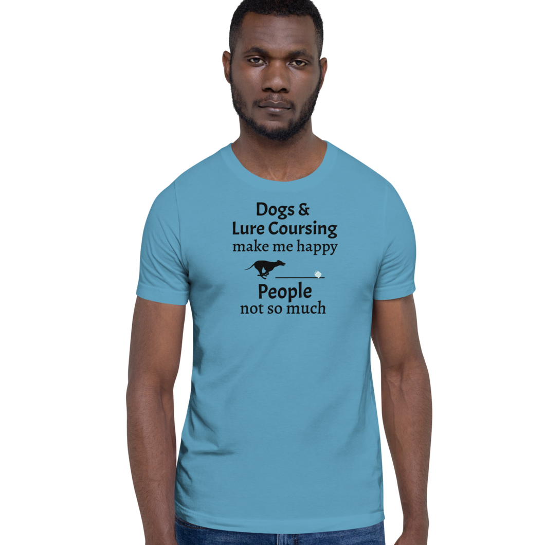 Dogs & Lure Coursing Make Me Happy T-Shirts - Light