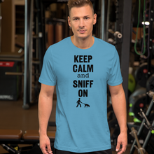 Load image into Gallery viewer, Keep Calm &amp; Sniff On Tracking T-Shirts - Light
