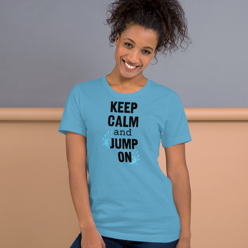 Keep Calm & Jump On Dock Diving T-Shirts - Light