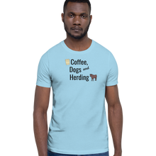 Load image into Gallery viewer, Coffee, Dogs, &amp; Cattle Herding T-Shirts - Light
