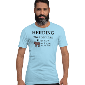 Cattle Herding Cheaper Than Therapy T-Shirts - Light