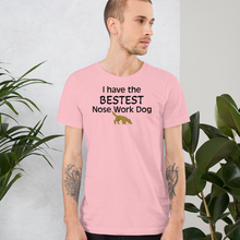 Load image into Gallery viewer, Bestest Nose Work Dog T-Shirts - Light
