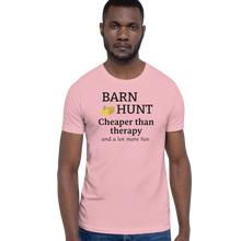 Load image into Gallery viewer, Barn Hunt Cheaper than Therapy T-Shirts - Light
