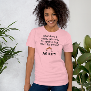 Dog Teaches Agility T-Shirt - Light