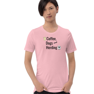 Coffee, Dogs & Sheep Herding T-Shirts - Light