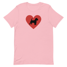 Load image into Gallery viewer, Russell Terrier in Heart T-Shirts - Light
