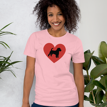 Load image into Gallery viewer, Russell Terrier in Heart T-Shirts - Light
