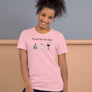 Russell Terrier Plan for the Day T-Shirts - Light