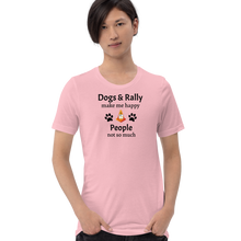 Load image into Gallery viewer, Dogs &amp; Rally Make Me Happy T-Shirts - Light
