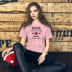 Dogs Make Me Happy T-Shirts - Light