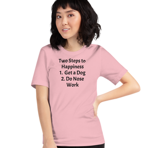2 Steps to Happiness - Nose Work T-Shirts - Light