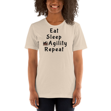 Load image into Gallery viewer, Eat Sleep Agility Repeat with Jump T-Shirt - Light
