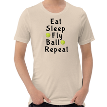 Load image into Gallery viewer, Eat Sleep Flyball Repeat T-Shirts - Light
