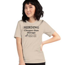 Load image into Gallery viewer, Duck Herding Cheaper than Therapy T-Shirts - Light
