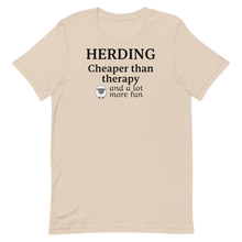 Load image into Gallery viewer, Sheep Herding Cheaper than Therapy T-Shirts - Light
