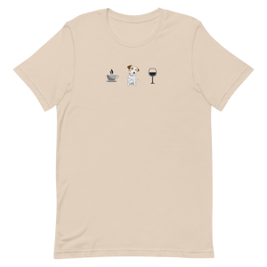 Cris B - Coffee, Russell Terrier, & Wine T-Shirts - Light