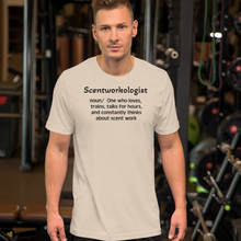 Load image into Gallery viewer, Scent Work &quot;Scentworkologist&quot; T-Shirts - Light
