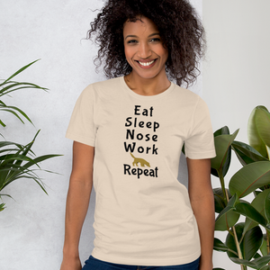 Eat Sleep Nose Work Repeat T-Shirts - Light