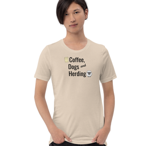 Coffee, Dogs & Sheep Herding T-Shirts - Light