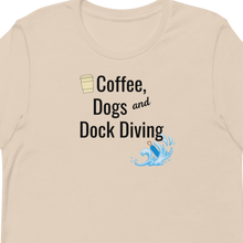 Load image into Gallery viewer, Coffee, Dogs &amp; Dock Diving T-Shirts - Light

