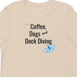 Coffee, Dogs & Dock Diving T-Shirts - Light