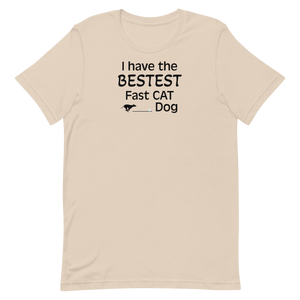 Bestest Fast CAT Dog T-Shirts - Light
