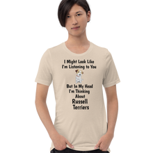 Load image into Gallery viewer, Thinking about Russell Terriers T-Shirts - Light
