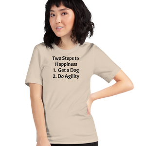 2 Steps to Happiness - Agility T-Shirts - Light
