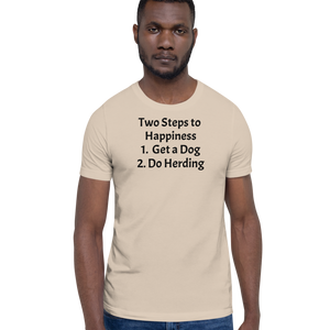 2 Steps to Happiness - Herding T-Shirts - Light