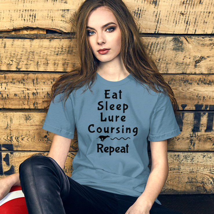 Eat Sleep Lure Coursing Repeat T-Shirt - Light
