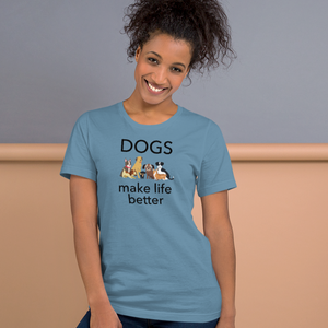 Dogs Make Life Better T-Shirts - Light