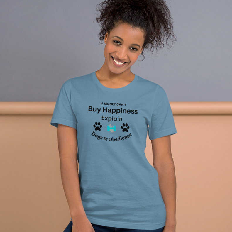 Buy Happiness w/ Dogs & Obedience T-Shirts - Light