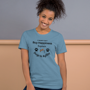 Buy Happiness w/ Dogs & Agility T-Shirts - Light