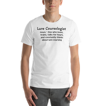 Load image into Gallery viewer, Dog Lure Course &quot;Lurecoursologist&quot; T-Shirts - Light
