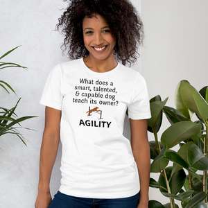 Dog Teaches Agility T-Shirt - Light