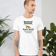 Load image into Gallery viewer, Scent Work Weekend Forecast T-Shirts - Light
