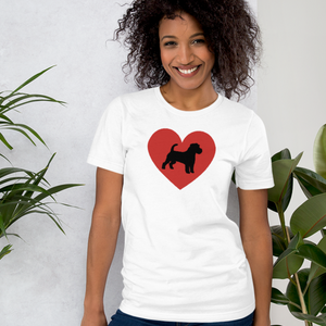 Russell Terrier in Heart T-Shirts - Light