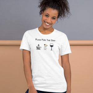 Russell Terrier Plan for the Day T-Shirts - Light