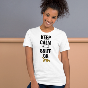Keep Calm & Sniff On Nose & Scent Work T-Shirts - Light