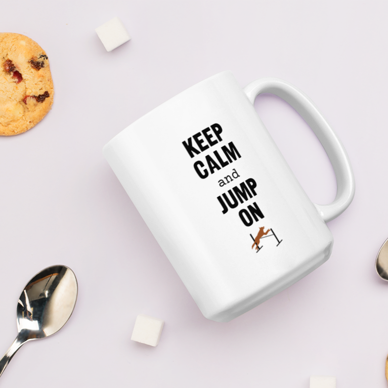 Keep Calm & Jump On Agility Mug