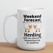 Load image into Gallery viewer, Sheep Herding Weekend Forecast Mug
